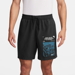 Men's - Nike Dri-Fit Form 7UL Shorts  - Black/White