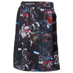 Men's - Jordan Cat Scratch AOP Flight Shorts  - Black/Multi