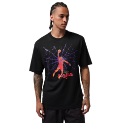 Men's - Jordan Brooklyn Spiderweb 85 Crew T-shirt  - Black/Multi
