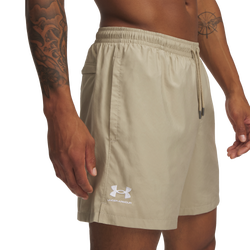 Men's - Under Armour Woven Volley Shorts  - City Khaki/White
