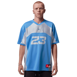 Men's - Jordan Flight Jersey Short Sleeve Top  - Blue/White