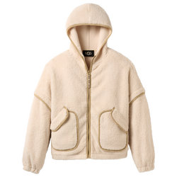 Women's - UGG Mariella Fluff Full-Zip Hoodie - Cream/Cream