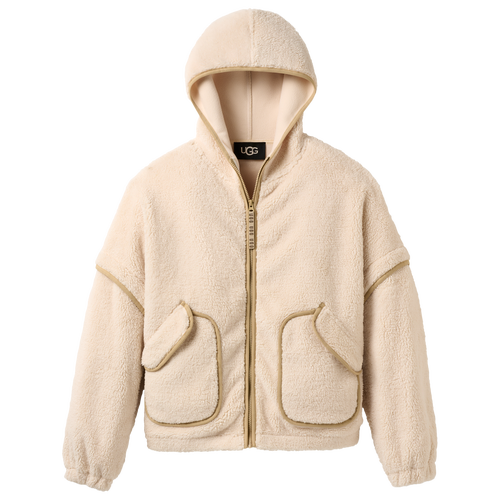 WOMENS - UGG Mariella Fluff Full-Zip Hoodie - Cream