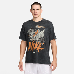 Men's - Nike M90 OC2 T-Shirt - Black/Multi/Orange