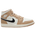 Jordan AJ 1 Mid  - Women's Desert/Black/Sail