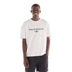 Men's - New Balance Trackside T-Shirt  - Black/White
