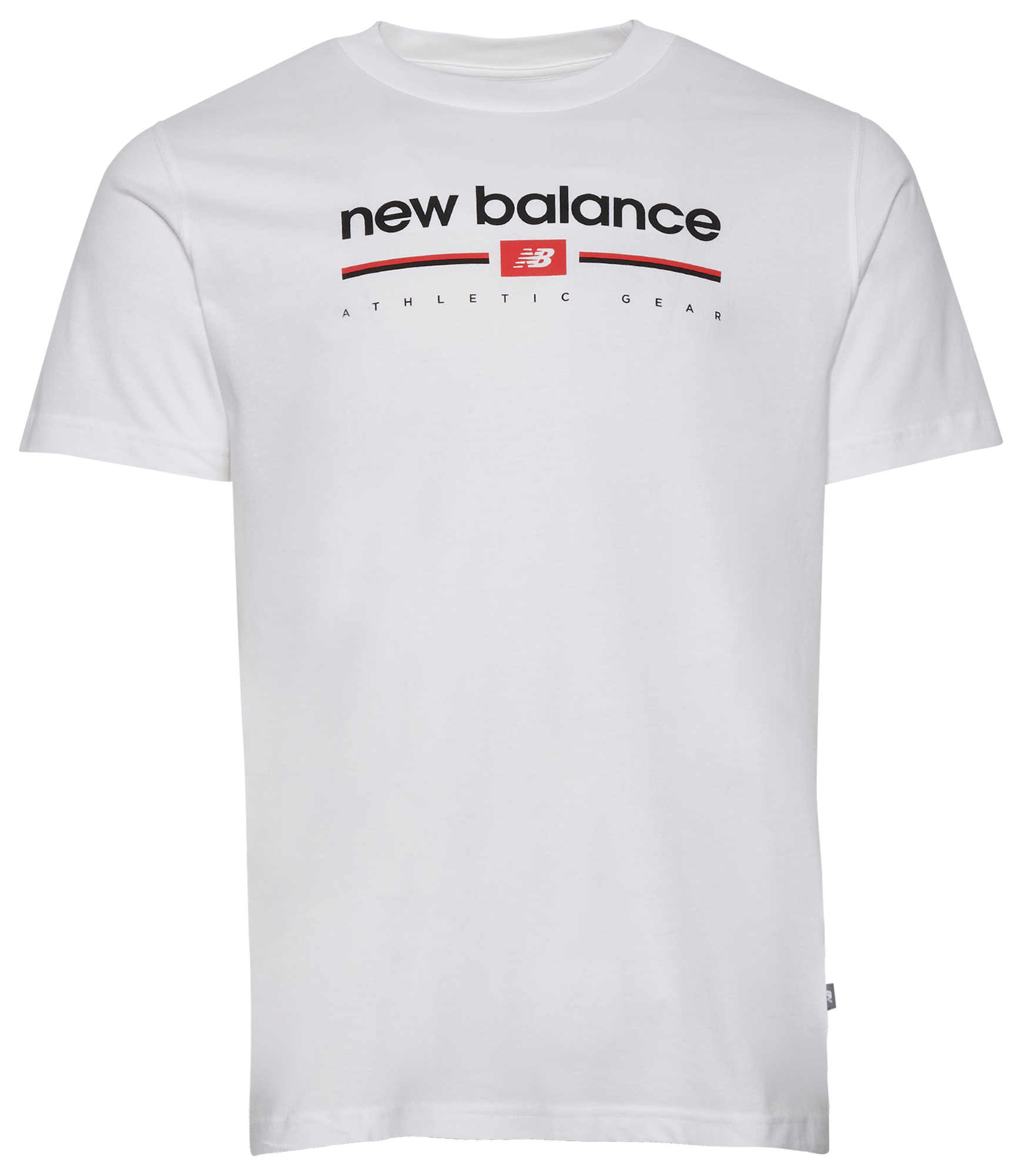 【New Balance】 UNI Ndurance Stamp Short Sleeve T-shirt New Balance Logo Stripe T-Shirt | Champs Sports Canada