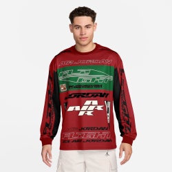 Men's - Jordan MVP AOP Long Sleeve Top  - Red/Green