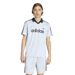 Men's - adidas Archive Collar Engineered Jersey - Black/Blue