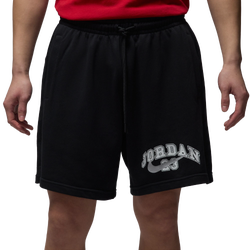 Men's - Jordan MVP Fleece Shorts LB  - Black/Light Smoke Grey