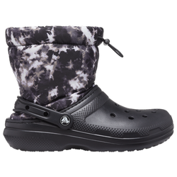 Men's - Crocs Classic Lined Neo Puff Boots - Black/Black