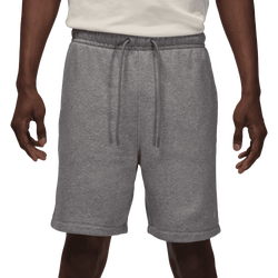 Men's - Jordan Brooklyn Fleece Shorts - Carbon Heather/White