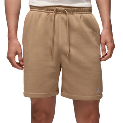 Men's - Jordan Brooklyn Fleece Shorts  - Desert Camo/White