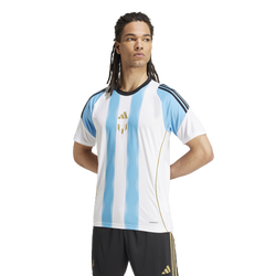 Men's - adidas Tiro Messi T-Shirt  - White/Blue