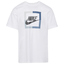 Men's - Nike Futura Block T-Shirt  - Blue/White