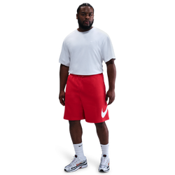 Pour hommes - Nike Short en maille Solo Swoosh - Red/White