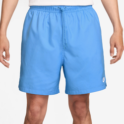Men's - Nike Club Flow Shorts  - University Blue/White