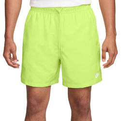 Men's - Nike Club Flow Shorts  - Light Lemon Twist/White