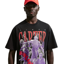 Men's - Nike Max 90 Short Sleeve T-Shirt  - Off Noir/Purple