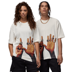 Men's - Jordan Flight MVP '85 6 Rings Crew  - Sail/Black