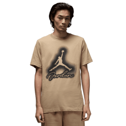 Men's - Jordan MVP Jumpman HBR Short Sleeve Crew  - Desert Camo/Black