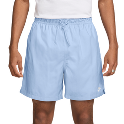Men's - Nike Club Flow Shorts  - White/Blue