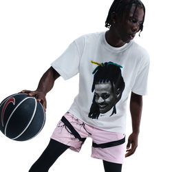 Pour hommes - Nike T-shirt avec tête Jumpman ample M90  - Noir/Blanc