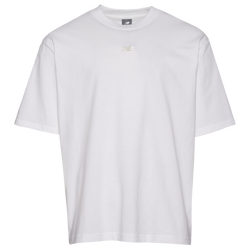 Pour hommes - New Balance T-shirt ton sur ton surdimensionné avec emblème au centre de la poitrine - Blanc