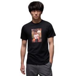 Men's - Jordan Brand Photo Short Sleeve Crew  - Black/Black