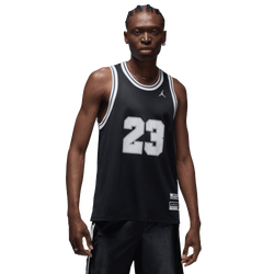 Men's - Jordan Essentials Summer Jersey  - Black/White