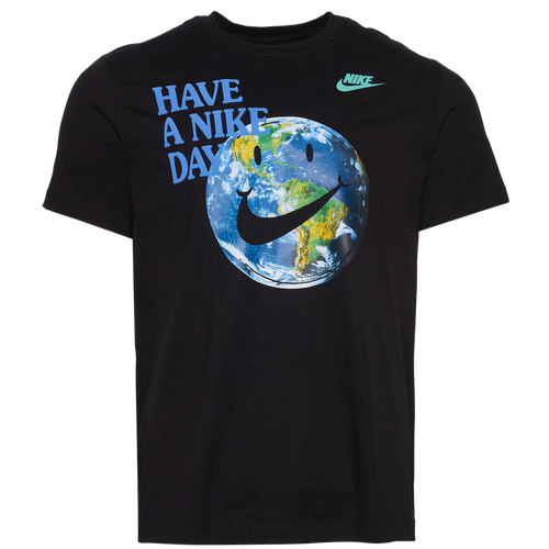 Nike Men's Earth Day T-Shirt - Size XXL - Blue/Black