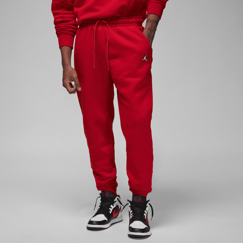 Jordan Mens  Essential Fleece Pants In Red/red
