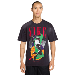 Men's - Nike T-Shirt Long Sleeve OC (RETRO BBALL)  - Black