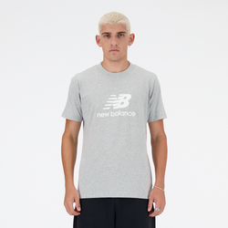 Men's - New Balance Sport Essentials Logo T-Shirt  - Athletic Grey/White