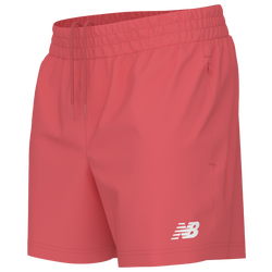 Men's - New Balance Athletics Stretch Woven 5" Shorts  - Red/White