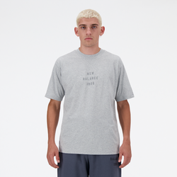 Men's - New Balance Iconic Collegiate Graphic T-Shirt  - Athletic Grey