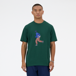 Men's - New Balance Athletics Relaxed Sport Style T-Shirt  - Nightwatch Green