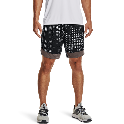 

Under Armour Mens Under Armour All Over Print Train Stretch Short - Mens Gray/Black Size L