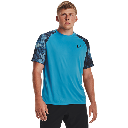 

Under Armour Mens Under Armour Tech 2.0 Printed Short Sleeve T-Shirt - Mens Capri/Black Size L