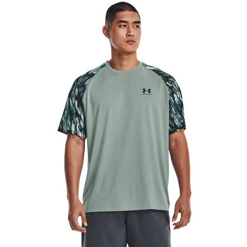 

Under Armour Mens Under Armour Tech 2.0 Printed Short Sleeve T-Shirt - Mens Opal Green/Tourmaline Teal Size M