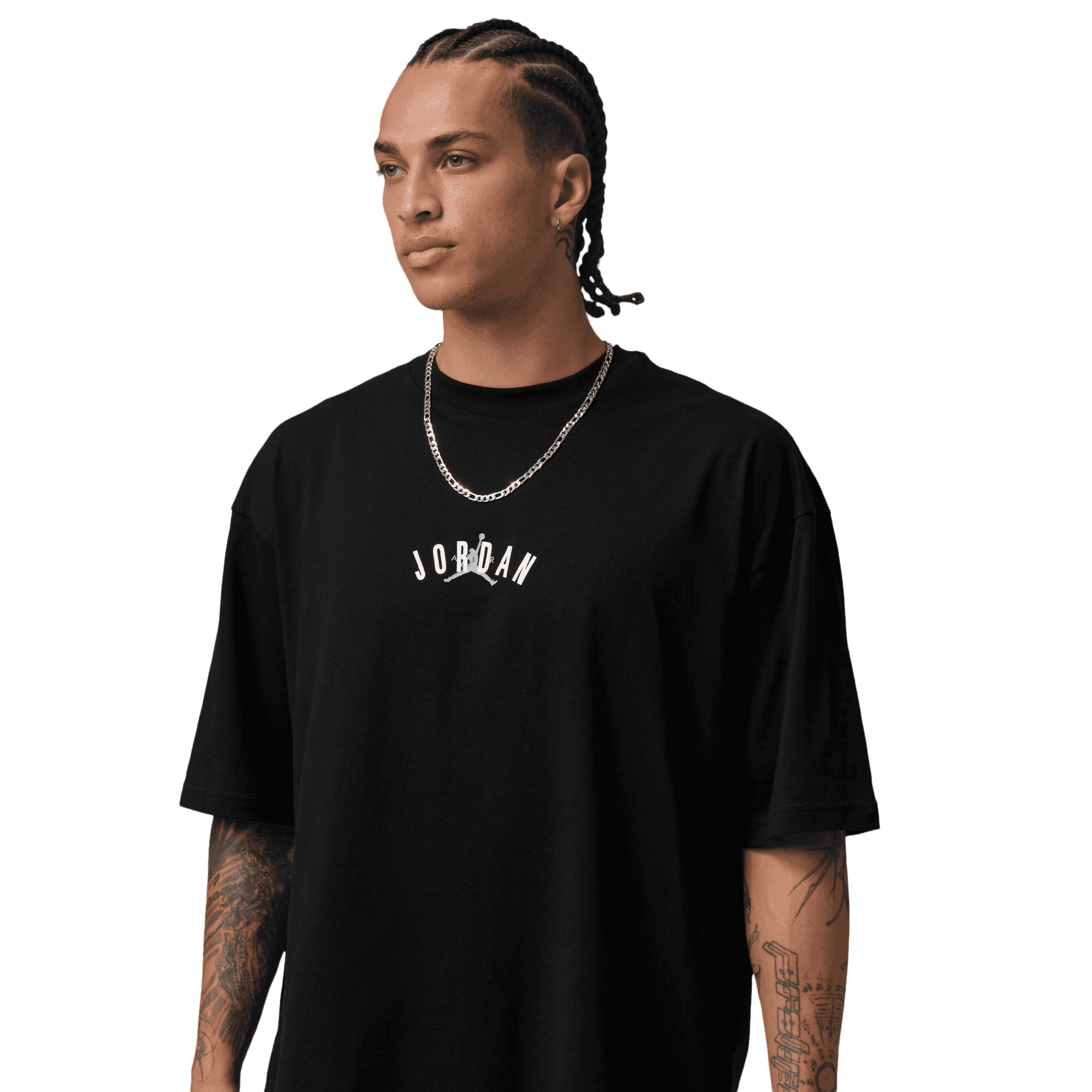 Jordan Back Stretch Oversized Short Sleeve Crew - Men's | Champs