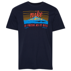 Men's - Nike Fresh As It Gets Graphic T-Shirt  - Navy/Red/Multi