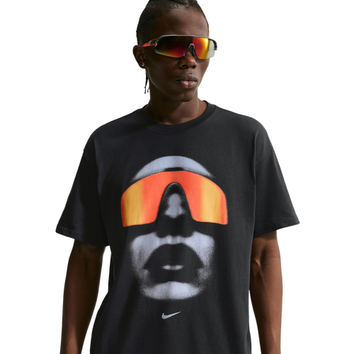 Nike Men's NSW M90 Short Sleeve T-Shirt - Size XXL - Black/Yellow