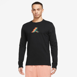 Men's - Jordan Brand L/S Crew  - Black/Black
