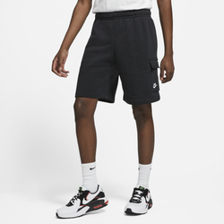 Men's - Nike Cargo Club Shorts  - Black/White