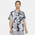 Nike Wild S/S AOP Dye Tee  - Men's White/Grey