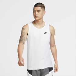 Men's - Nike Club Tank - White/Black