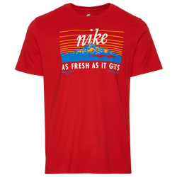 Men's - Nike Fresh As It Gets Graphic T-Shirt  - Red/White
