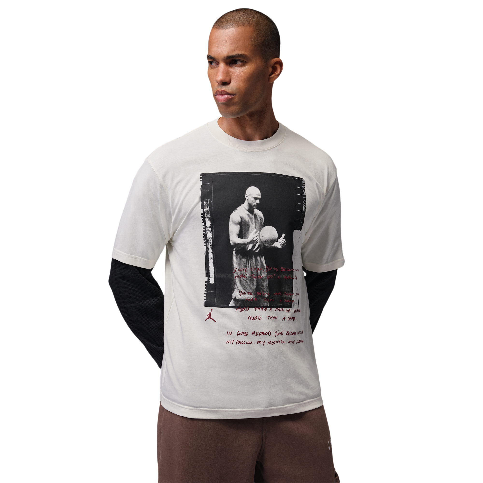 Jordan Love Letter Photo T-Shirt  - Men's