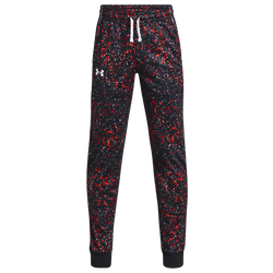 Boys' Grade School - Under Armour Pennant Speckle Track Pants - Red/Multi